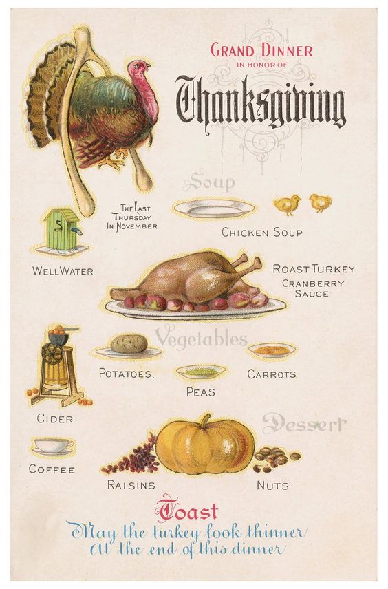 may the turkey look thinner at the end of this dinner. love it!