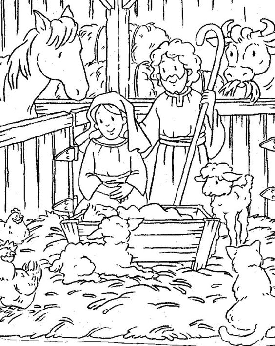 Nativity Coloring Pages Picture 16