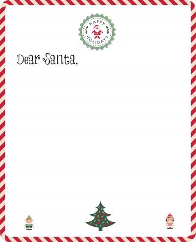 Make your Christmas letter writing a cinch!   Free Santa Letter Template from MamaChallenge.com!