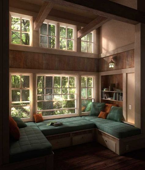 Reading a heart-wrenching romance novel in this beautiful nook. | 31 Places Bookworms Would Rather Be Right Now