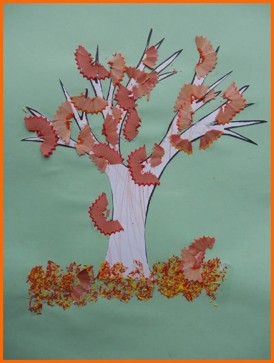arbre "taillures" de crayon