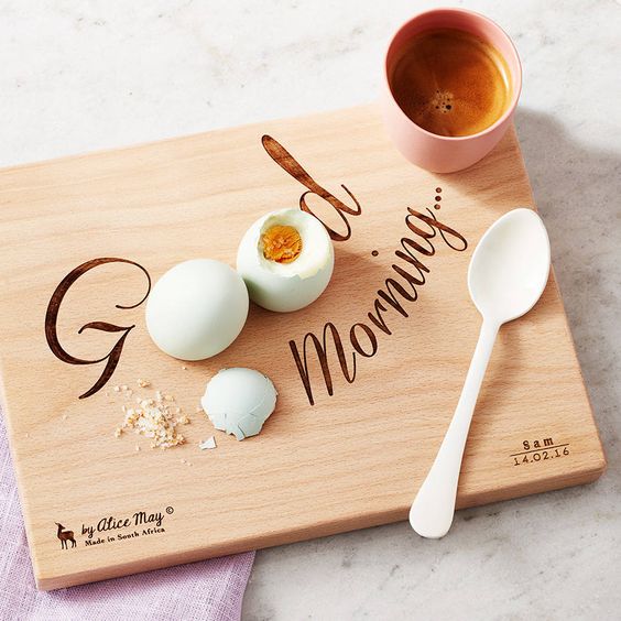 Personalised 'Good Morning' Dippy Egg Board