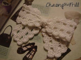 Free pattern/pic tutorial for "Lace Bow"!