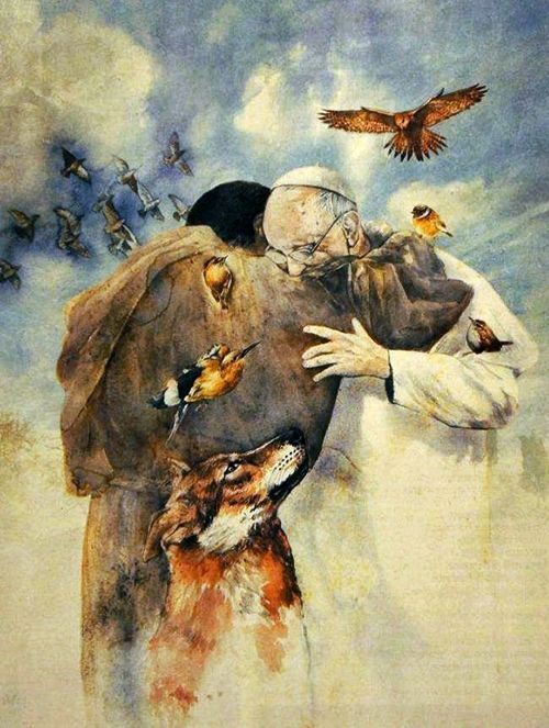 Saint of the Day – 4 October – St Francis of Assisi O.F.M. Religious, Deacon, Confessor Stigmatist and religious Founder, Apostle of the Holy Eucharist, the Blessed Virgin and of Charity, Preacher, Missionary, Mystic, Miracle-Worker, Co-patron of Italy, founder of the Seraphic Order – the men’s Order of Friars Minor, the women’s Order of Saint Clare, the Third Order of Saint Francis and the Custody of the Holy Land, as well as being the Founder of the Nativity Crib and Manger