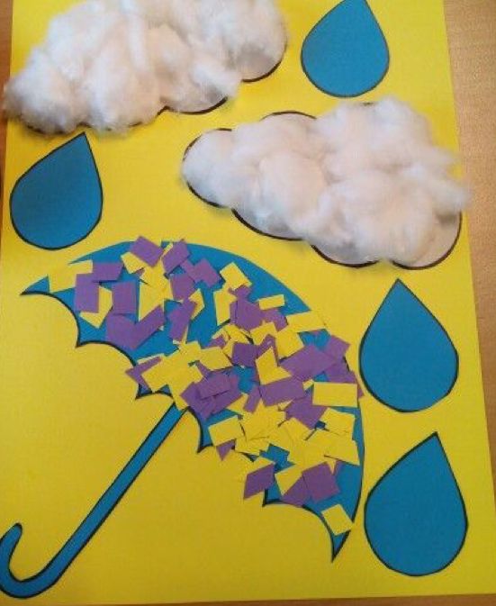 Umbrella craft for preschoolers | funnycrafts