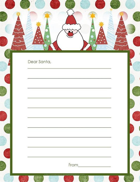 Free Kids Craft Idea Letters to Santa