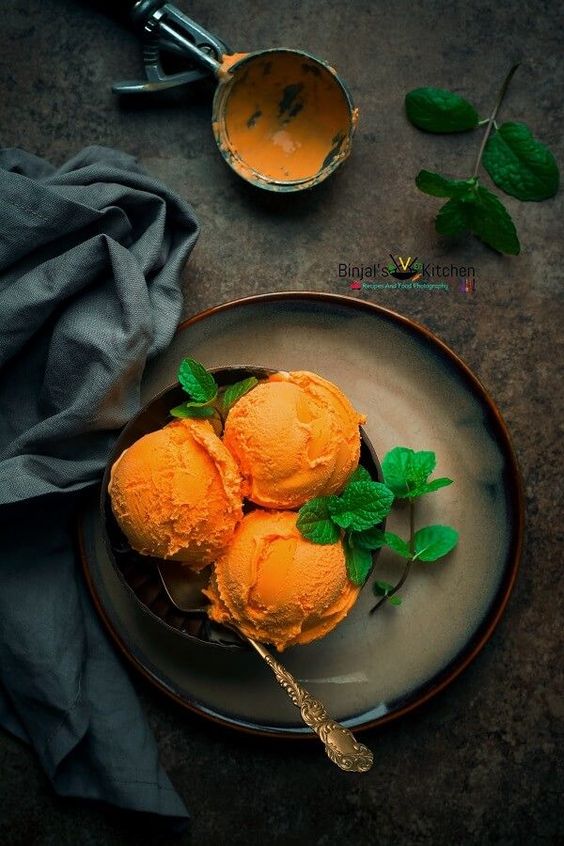 It could be hot this bank holiday weekend , so don't let your vegans and dairy free friends miss out on a homemade ice cream make this recipe for everyone to enjoy together, it's is lovely, creamy and fruity , you can leave out the saffron if you have none but do include the turmeric, it's a great way of taking in its health giving powers without the savoury taste . Vegan Mango Ice Cream