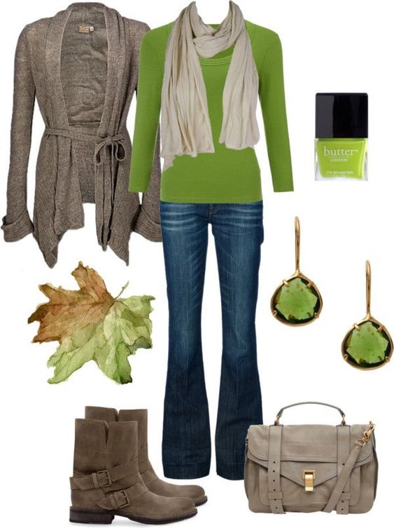 Comfy Green Fall Outfit