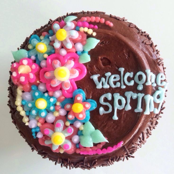 Welcome Spring cupcake from Sibby's Cupcakery, San Mateo, CA