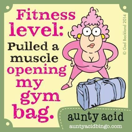 Image result for fitness level pulled a muscle opening a gym bag