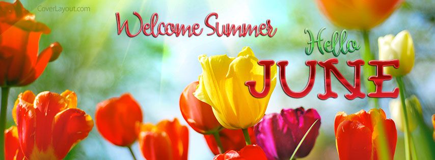 Welcome Summer Hello June Facebook Cover | Facebook cover, Cover pics for  facebook, Hello june
