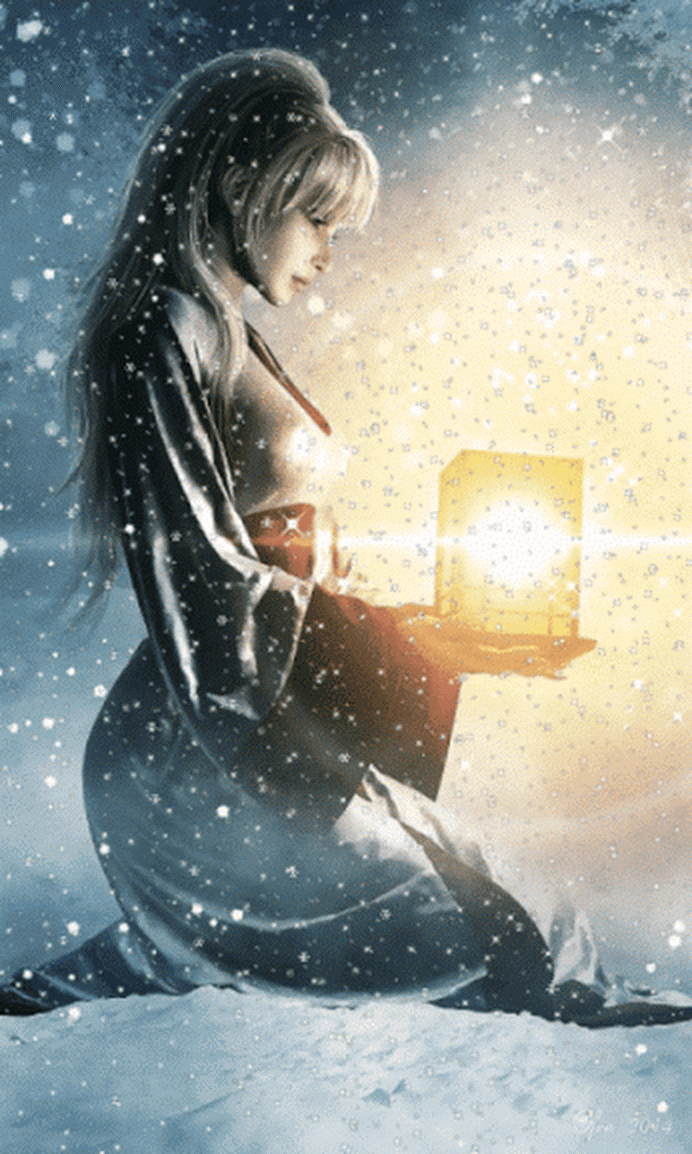 Risultato immagini per gif animate angelo sulla luna"