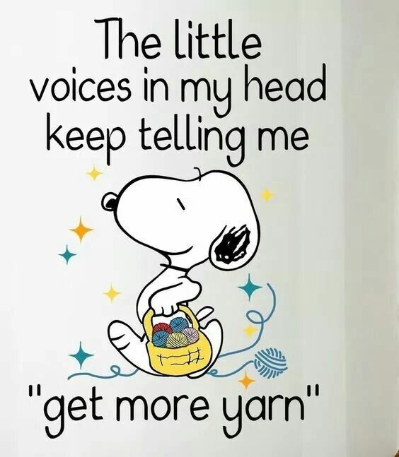 Image result for THE LITTLE VOICES IN MY HEAD GET MORE YARN