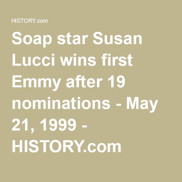 Image result for susan lucci wins daytime emmy