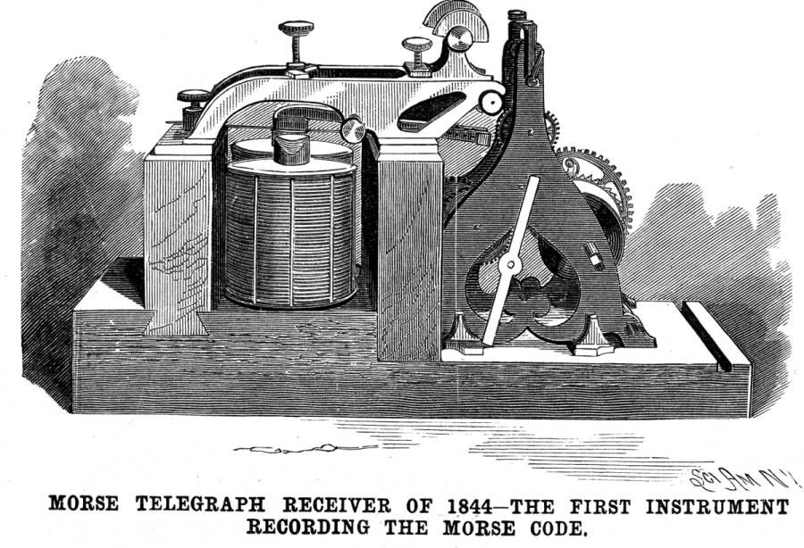 Image result for samuel morse opened the first telegraph line