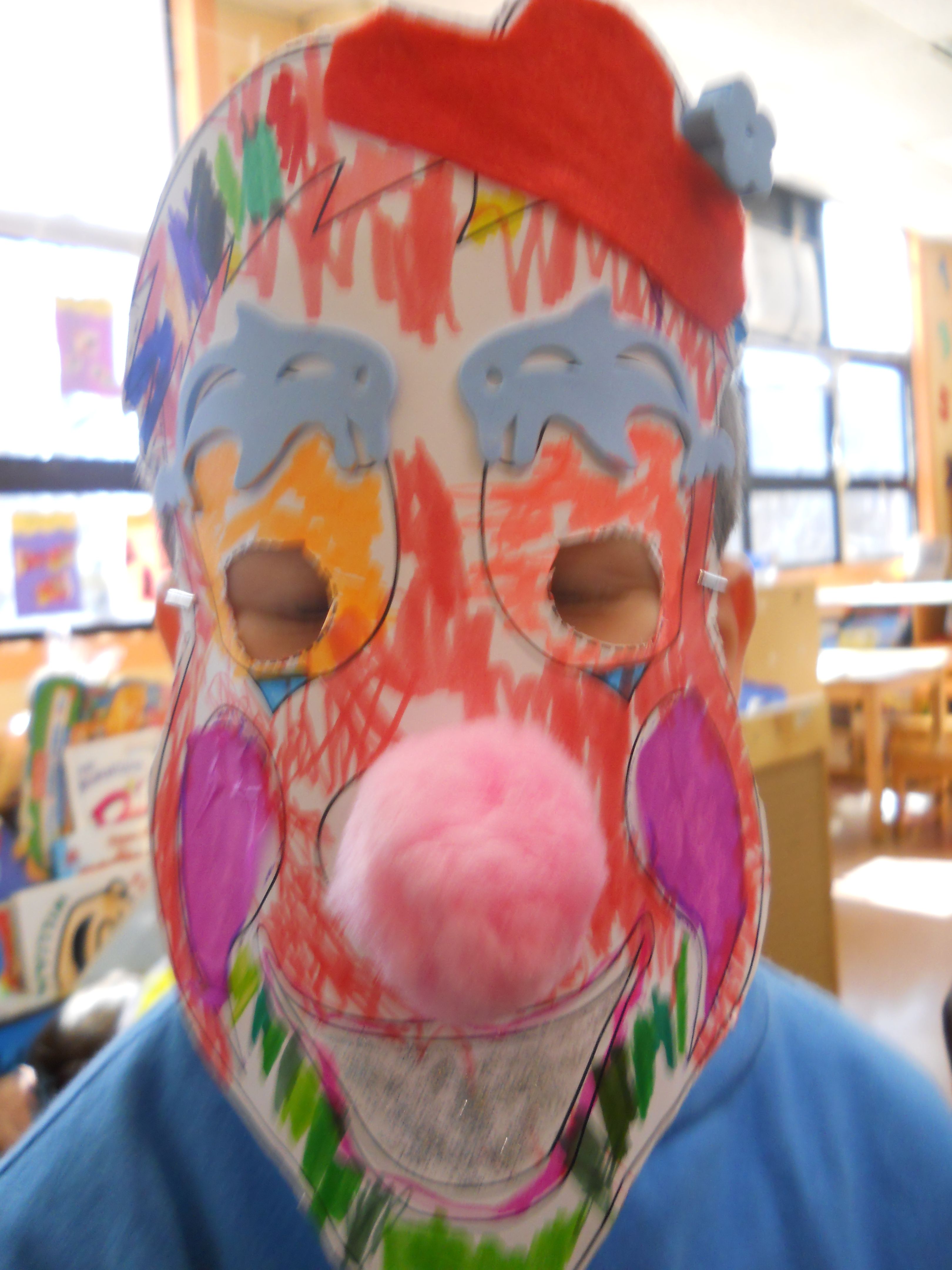 Purim- mask contest- sent home an empty mask and kids decorated it ...