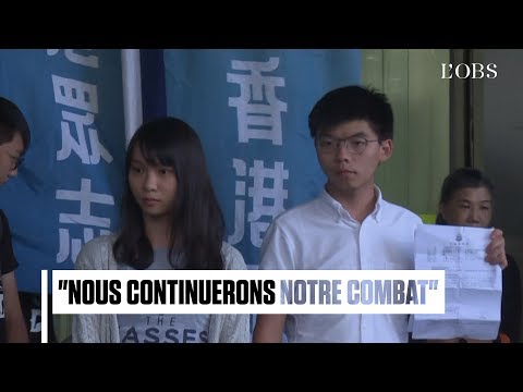A Hong Kong, Joshua Wong et Agnes Chow ont été libérés sous caution