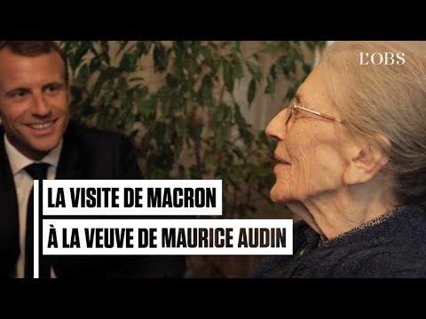 Les images historiques de la visite d’Emmanuel Macron à Josette Audin