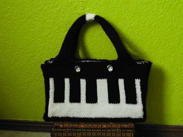 Knitted Keyboard Purse