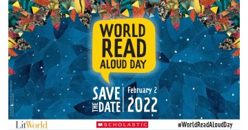Image of conversation bubble saying World Read Aloud Day 2022 Save the date.