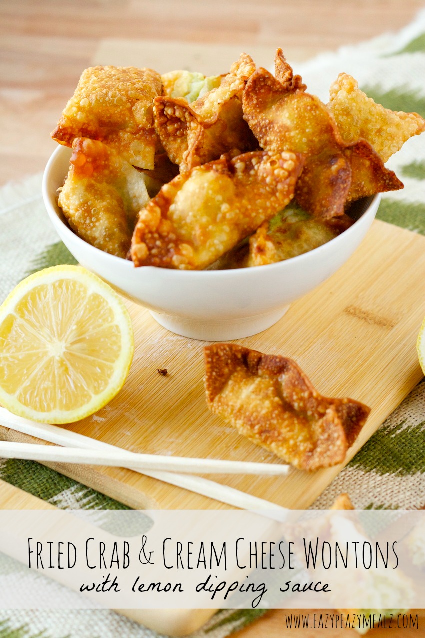 fried crab and cream cheese wontons
