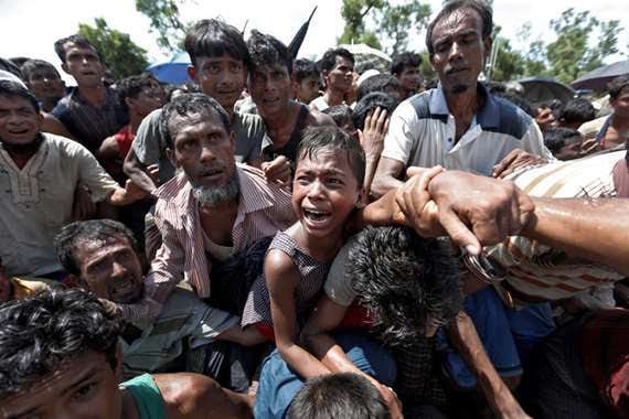 Rohingya Muslims fled to Bangladesh after being persecuted in Myanmar