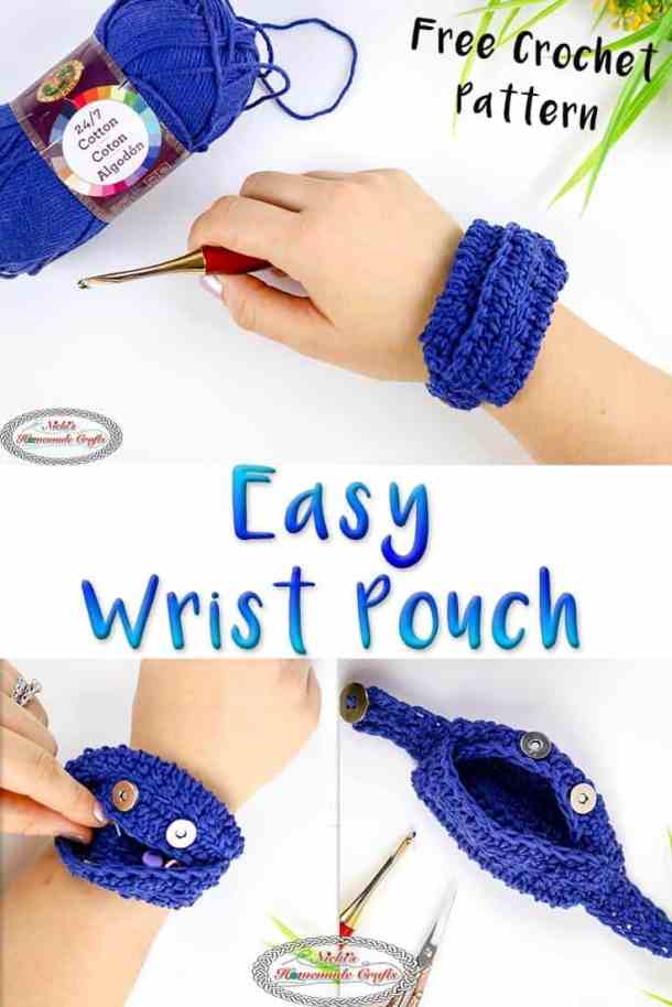 Easy Wrist Pouch - Free Crochet Pattern