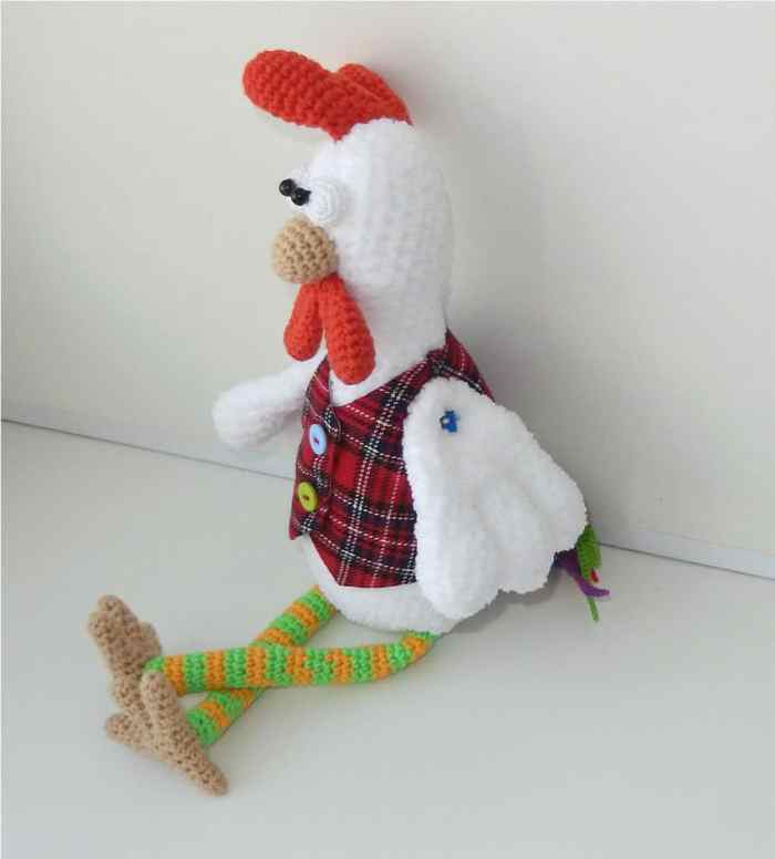 Funny rooster crochet pattern