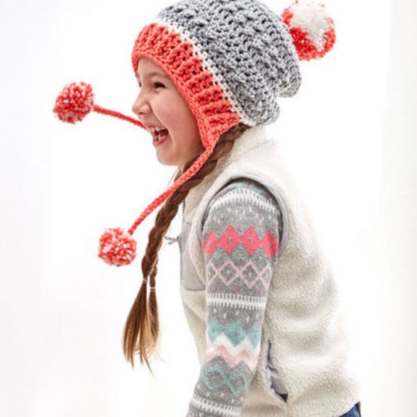 Free Crochet Pattern: Little Miss Pompom Hat