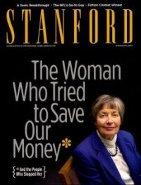 En hommage à l’action de Brooksley E. Born contre Rubin, Greenspan et Summers, le magazine de l’université de Stanford publia cette une, 10 ans après celle du Time : « la femme qui tenta de sauver notre monnaie, et les gens qui l’en empêchèrent »