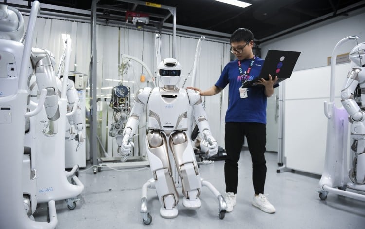 Shenzhen, o centro tecnológico do sul da China, está fazendo grandes investimentos em campos emergentes como inteligência artificial e robótica. Foto: Xinhua