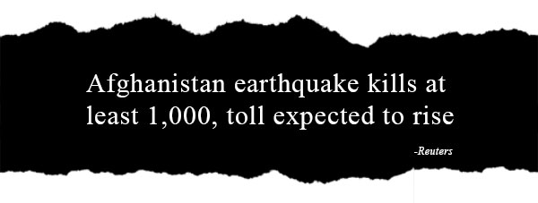 Afghanistan earthquake kills at least 1,000, toll expected to rise – Reuters