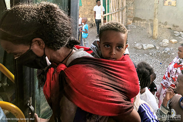 UNHCR relocates Eritrean refugees from the Tigray region.