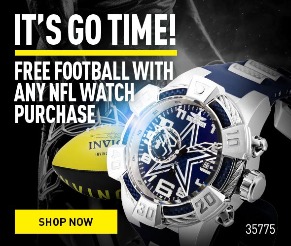 It's go time! Free football with any NFL Watch purchase!