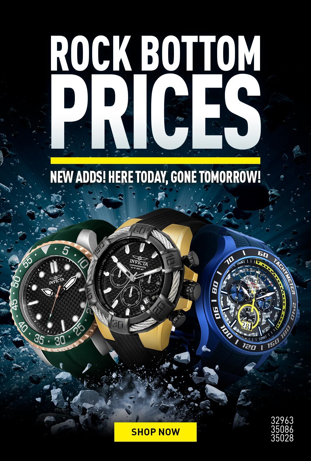 Rock bottom prices. New adds! here today, gone tomorrow!