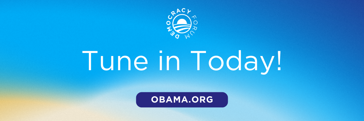 The words "Tune in Today!" over a blue to yellow gradient