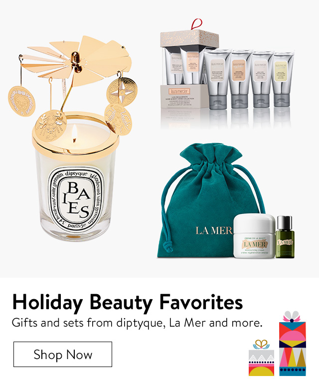 Beauty gifts and sets from diptyque, La Mer and more.