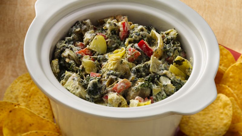 Slow-Cooker Southwest Artichoke and Spinach Dip