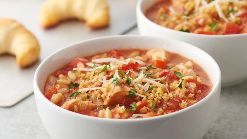 Slow-Cooker Chicken Parmesan Soup