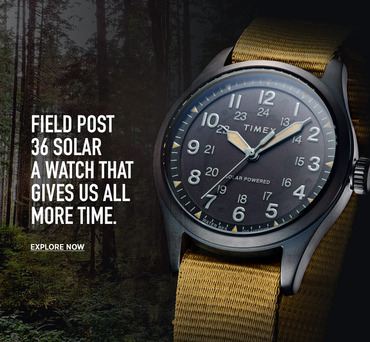 FIELD POST 36 SOLAR | A WATCH THAT GIVES US ALL MORE TIME | EXPLORE NOW