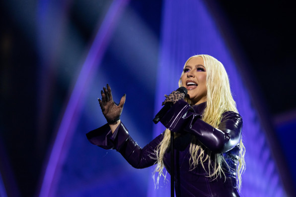 Christina Aguilera performs during the Expo 2020 Dubai Closing Ceremony at Al Wasl_Large Image_m71521.jpeg