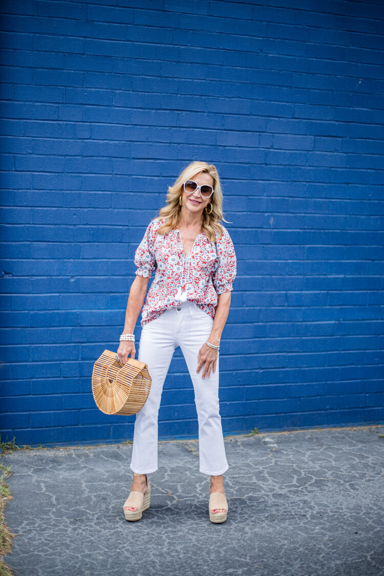 10 Ways to Wear White Denim - Crazy Blonde Life