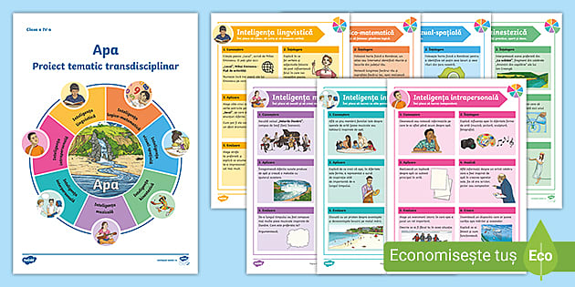 Apa: Proiect transdisciplinar pentru clasa a IV-a, după Taxonomia revizuită a lui Bloom