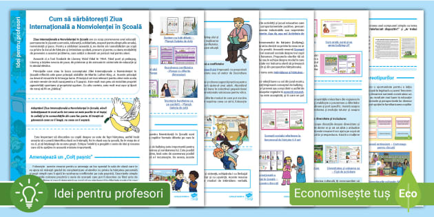 Cum să sărbătorești Ziua Internațională a Nonviolenței în Școală – Idei pentru profesori