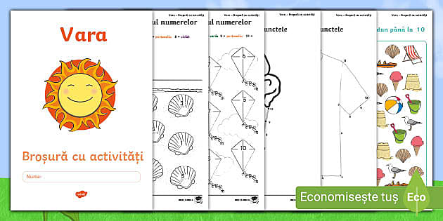 * NEW * Preșcolari: Vara – Broșură cu activități