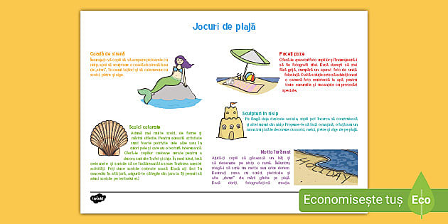 Jocuri de plajă – Idei de activități