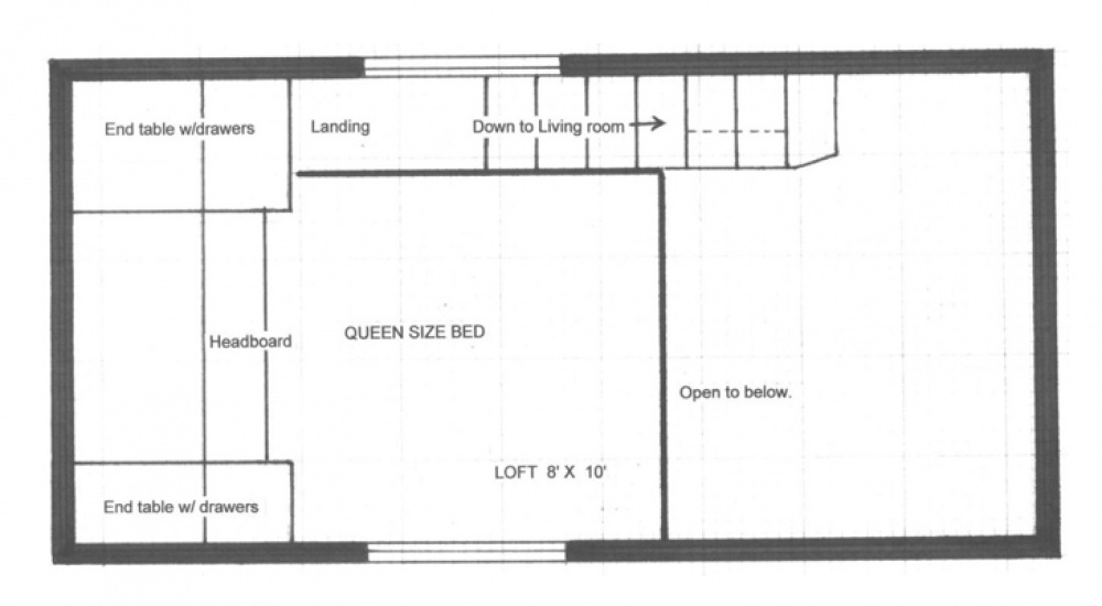 The plan of the second floor.  Tinyhouse.heininge.com