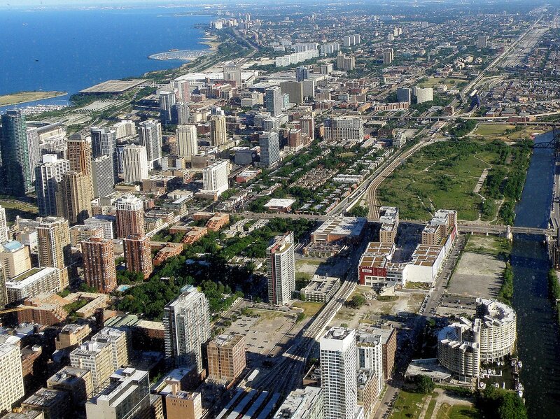 Чикаго с высоты птичьего полета Чикаго с высоты птичьего полета