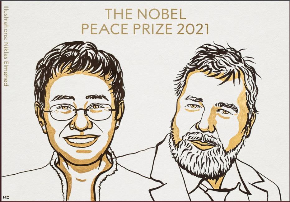Ressa Muratov Nobel da Paz 2021