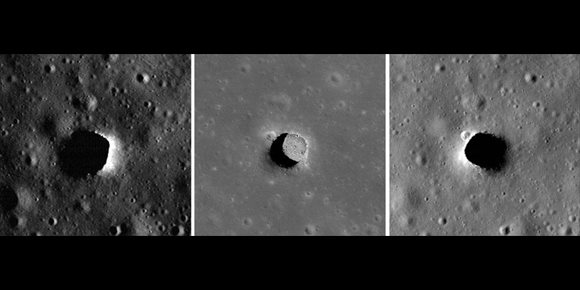 1. Descubiertos pozos y cuevas en la Luna térmicamente estables
